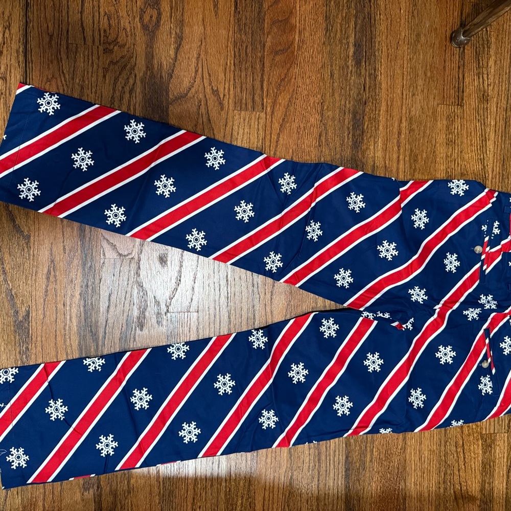 Vineyard Vines Blue Snowflake Stripe men Pants SZ 32/32